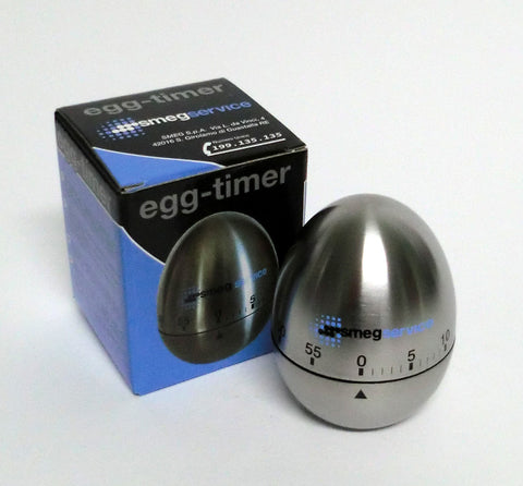 Ⓜ️🔵🔵🔵👌 Smeg Home Care EGG-TIMER - Ovetto timer in acciaio inox per l'uso in cucina