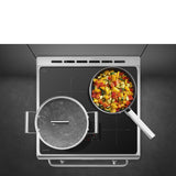 Ⓜ️🔵🔵🔵👌 Smeg CX60ISVT9 - Cucina con piano a induzione, ACCIAO INOX, 60 cm, Classe A