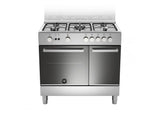 Ⓜ️🔵🔵🔵 LA GERMANIA FTR9P5GXV - Cucina 5 fuochi gas, forno gas ventilato, vano stipetto, 90x60 cm, Classe A+
