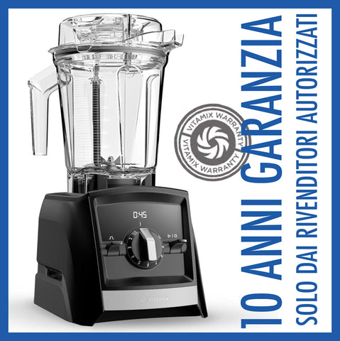 Ⓜ️🔵🔵🔵 VITAMIX ASCENT 2300 INTERLOCK BLACK - Power blender altissime prestazioni, GARANZIA 10 ANNI sul motore