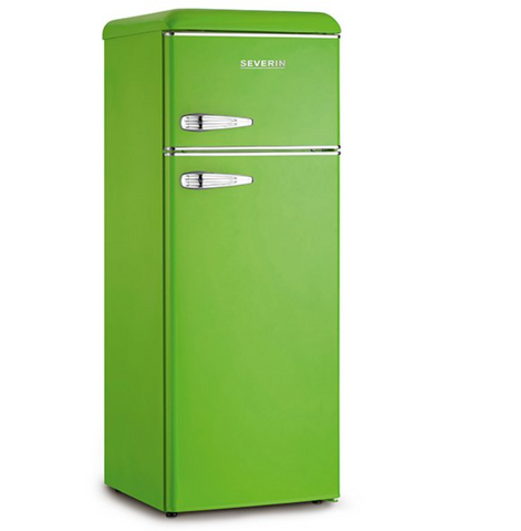 Ⓜ️🔵🔵🔵 SEVERIN KS 9952 - Frigorifero Retrò doppia porta, VERDE, classe E