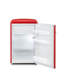 Ⓜ️🔵🔵🔵👌 SEVERIN RKS 8830 - Mini frigo in stile retrò colore ROSSO, maniglie in metallo cromato, ESTREMAMENTE SILENZIOSO, classe D
