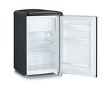 Ⓜ️🔵🔵🔵👌 SEVERIN RKS 8832 - Mini frigo in stile retrò colore NERO, maniglie in metallo cromato, ESTREMAMENTE SILENZIOSO, classe D