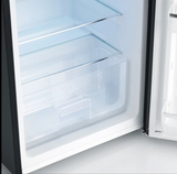 Ⓜ️🔵🔵🔵👌 SEVERIN RKS 8832 - Mini frigo in stile retrò colore NERO, maniglie in metallo cromato, ESTREMAMENTE SILENZIOSO, classe D
