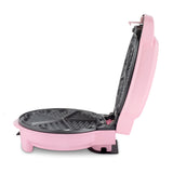 Ⓜ️🔵🔵🔵 Weasy KID400 - Piastra rosa per dolcetti con 4 stampi differenti intercambiabili (donut, waffle, cupcakes o muffin)
