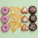 Ⓜ️🔵🔵🔵👌 Weasy KID400 - Piastra rosa per dolcetti con 4 stampi differenti intercambiabili (donut, waffle, cupcakes o muffin)