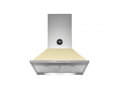 Ⓜ️🔵🔵🔵 LA GERMANIA KPL60PLAG1CRA - Cappa a parete con bordo basso, Crema Opaco, 60 cm, Serie Americana, Classe A