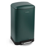 Ⓜ️🔵🔵🔵 Les Collectors N°701 - Pattumiera da cucina a pedale in ACCIAIO INOX, colore VERDE SCURO opaco, 30L