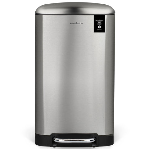 EKO Hudson - Pattumiera in acciaio inox opaco, 75 litri, con vano portaoggetti posteriore EKO Hudson - Pattumiera in acciaio inox opaco, 75 litri, con vano portaoggetti posteriore