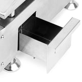 Ⓜ️🔵🔵🔵 H.Koenig PLX920 - Piastra a gas ALTISSIMA QUALITÀ, acciaio INOX, piastra pesante alto spessore, 2 bruciatori, fuochi ad U