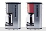 Ⓜ️🔵🔵🔵 H.Koenig MG30 Inox - Macchina per caffè americano, inox, vetro e inox, 1,8 litri, display LCD, funzione per mantenere il caffè caldo (Disponibile nella versione INOX o ROSSA)