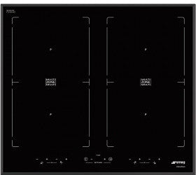 Smeg SEIM562B - Piano di cottura a induzione, nero, 60 cm