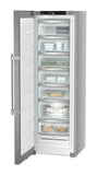 Ⓜ️🔵🔵🔵 Liebherr SFNsdd 5257 - Congelatore verticale, Acciaio SmartSteel / Silver, NoFrost, 277 litri, 186x60 cm, Nuova classe D