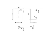 Ⓜ️🔵🔵🔵 Smeg SI5322B - Piano di cottura a induzione, Due zone di cottura, Semifilo, 30 cm, Nero