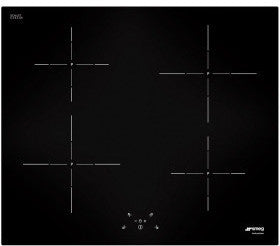 Ⓜ️🔵🔵🔵👌 Smeg SI5642D - Piano di cottura a induzione, nero, 60cm