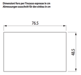 Ⓜ️🔵🔵🔵👌 Alpes F 579/4EI - Piano cottura da incasso semifilo ad induzione, in acciaio inox, con 4 zone cottura