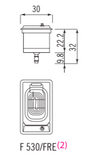 Ⓜ️🔵🔵🔵 Alpes F 530/FRE - Friggitrice elettrica da incasso, semifilo, acciaio inox, larga 30 cm