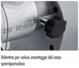Ⓜ️🔵🔵🔵👌 Tre Spade Spremipomodoro MO/MO 14000/P - Spremipomodoro elettrico, prodotto in Italia, potenza 300W, giri 160rpm, produzione 450 Kg/h