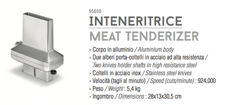 Tre Spade TOOLLIO meat tenderizer tool - Accessorio inteneritrice, PRODOTTO IN ITALIA