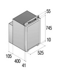 Ⓜ️🔵🔵🔵👌 Vitrifrigo VTR 5105 DG - Frigorifero a gas trivalenti, con vano freezer, 92 litri