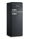 Ⓜ️🔵🔵🔵 SEVERIN KS 9957 - Frigorifero Retrò doppia porta, NERO OPACO, 55 cm, classe A++