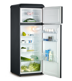 Ⓜ️🔵🔵🔵 SEVERIN KS 9957 - Frigorifero Retrò doppia porta, NERO OPACO, 55 cm, classe A++