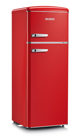 Ⓜ️🔵🔵🔵 SEVERIN RKG 8930 - [📦🚨Spedizione immediata!🚚💨] Frigorifero Retrò doppia porta, ROSSO, 208 litri, 55 cm, Nuova classe E (ex A++)