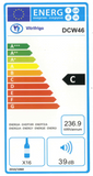 Ⓜ️🔵🔵🔵 Vitrifrigo DCW46 - Cantinetta a compressore, alim. 220, 12 bottiglie, 46 litri, luce interna LED