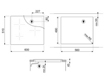 Ⓜ️🔵🔵🔵👌 Smeg PSI7643B - Piano cottura induzione, 4 zone, NERO, semifilo, 60 cm