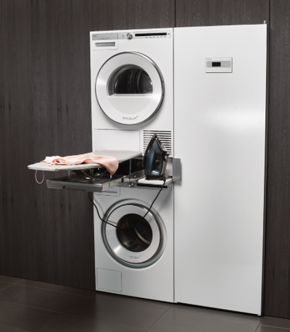 Ⓜ️🔵🔵🔵 Asko HI 1153 S - Modulo per impilare con asse da stiro estraibile, acciaio