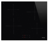 Ⓜ️🔵🔵🔵 Smeg SI2641D - Piano cottura ad induzione, nero, 60 cm, Estetica Universale, Incasso