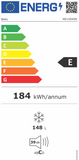 Ⓜ️🔵🔵🔵 Beko HS14540N - Congelatore orizzontale, bianco, largo 76 cm, Nuova classe energetica E