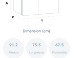 Ⓜ️🔵🔵🔵 Beko HS14540N - Congelatore orizzontale, bianco, largo 76 cm, Nuova classe energetica E