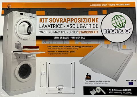 Kit Sovrapposizione Universale per Asciugatrice e Lavatrice