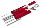 Ⓜ️🔵🔵🔵 VICTORINOX SWISSCARD CLASSIC RUBY - Strumento multifunzione nelle dimensioni di una carta di credito