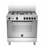 Ⓜ️🔵🔵🔵👌 LA GERMANIA AMN855EXV - Cucina 5 fuochi gas, forno elettrico multifunzione, 80x50 cm, acciaio inox, Classe A