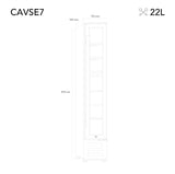 Ⓜ️🔵🔵🔵 LES PETITS CHAMPS CAVSE7 - [📦🚨Spedizione immediata!🚚💨] Cantinetta per 7 bottiglie, 6 ripiani in legno, vetro anti-UV, SILENZIOSA, ANTIVIBRAZIONE, controllo digitale