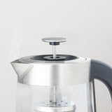 Ⓜ️🔵🔵🔵 H.Koenig TI700 - Teiera automatica per tè, tisane ed infusi, in VETRO e ACCIAIO INOX