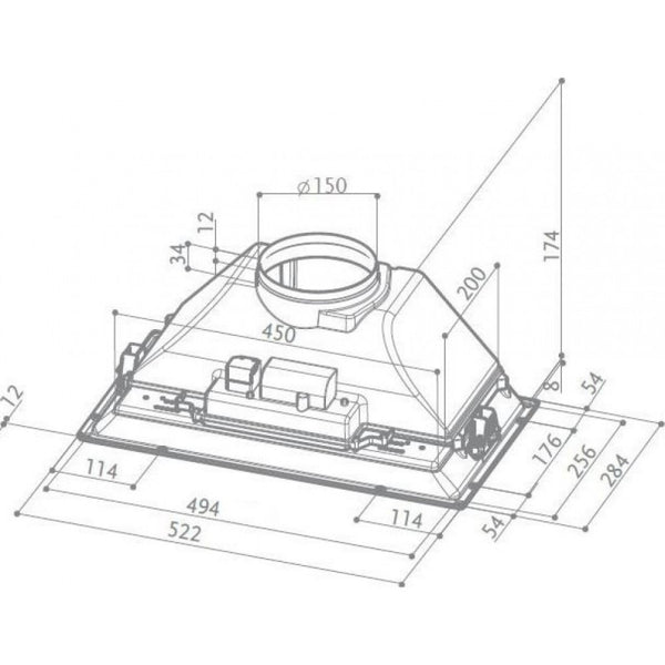INKA SMART C/33 NEW - Cappaspirante Sottopensile Grigia 52 Cm Con Filtro Antigrasso - Foto 10