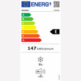 Ⓜ️🔵🔵🔵 H.Koenig FGW400 - Mini congelatore COMPATTISSIMO, a posa libera, colore BIANCO, altezza 51 cm, volume 32 litri, Nuova classe energetica E