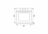 Ⓜ️🔵🔵🔵 LA GERMANIA F609LAGESGS - Forno Elettrico, Multifunzione, 9 selezioni, Display LED, Serie Futura, 60 cm, Classe A