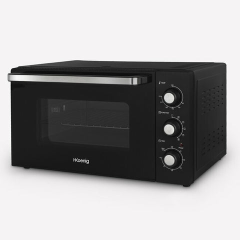 Forno Elettrico Mini H.Koenig - 30 Litri, 1500W, Vetro Nero | 6 Funzioni Con Timer - Foto 11