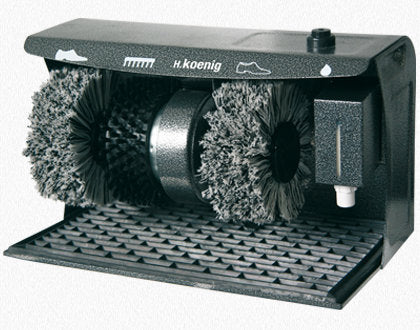 Ⓜ️🔵🔵🔵 H.Koenig U600 - Macchina pulisci-scarpe, lucidascarpe con erogatore di cera, qualità professionale