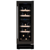 Ⓜ️🔵🔵🔵👌 DUNAVOX FLOW-17 - Cantina vini per 17 Bottiglie bordolesi standard, 2 zone di temperatura, nera, GARANZIA 3 ANNI