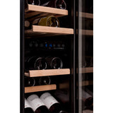 Ⓜ️🔵🔵🔵 DUNAVOX FLOW-17 - Cantina vini per 17 Bottiglie bordolesi standard, 2 zone di temperatura, acciaio inox, GARANZIA 3 ANNI
