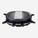 Ⓜ️🔵🔵🔵 H.Koenig RP80 - Raclette con grill e pietra in granito per 8 persone