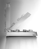 Ⓜ️🔵🔵🔵 Alpes R 50/4G - Piano cottura ribaltabile o da appoggio in acciaio inox a 4 fuochi