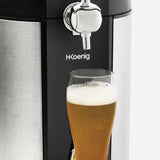 Ⓜ️🔵🔵🔵 H.Koenig BW1890 - Spillatrice di Birra, compatibile con fusti da 5 litri universali, fusti universali Heineken e fusti universali non pressurizzati