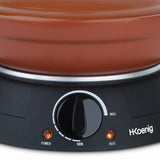 Ⓜ️🔵🔵🔵 H.Koenig TAJ4 - Pentola elettrica in VERA TERRACOTTA, per tajine e couscous, 4 litri