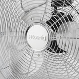Ⓜ️🔵🔵🔵👌 H.Koenig JOE32 - Ventilatore da pavimento IN METALLO CROMATO, diametro 45 cm, BASSA RUMOROSITÀ